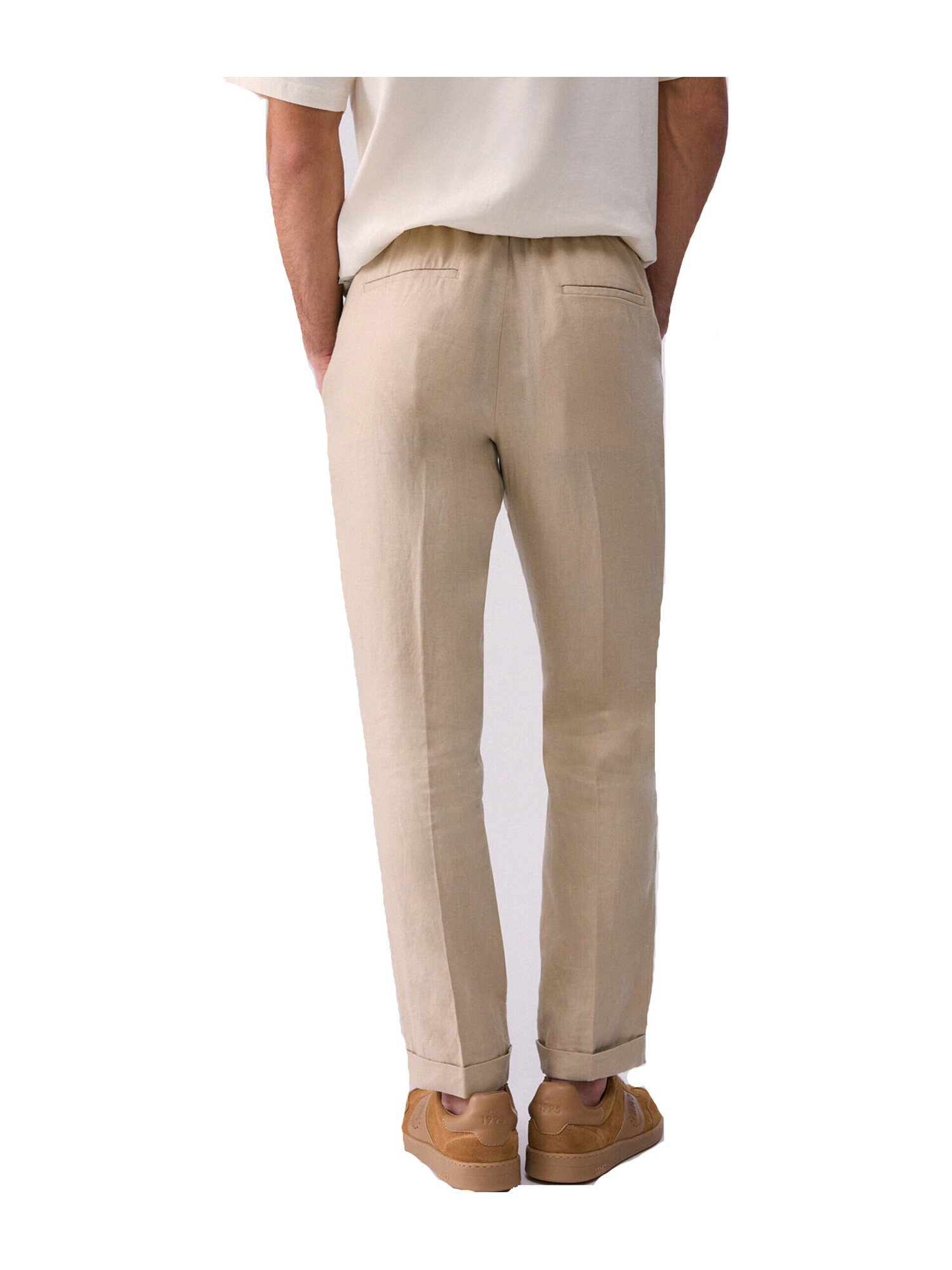 pantalone-in-puro-lino-liu-jo-da-uomo-beige