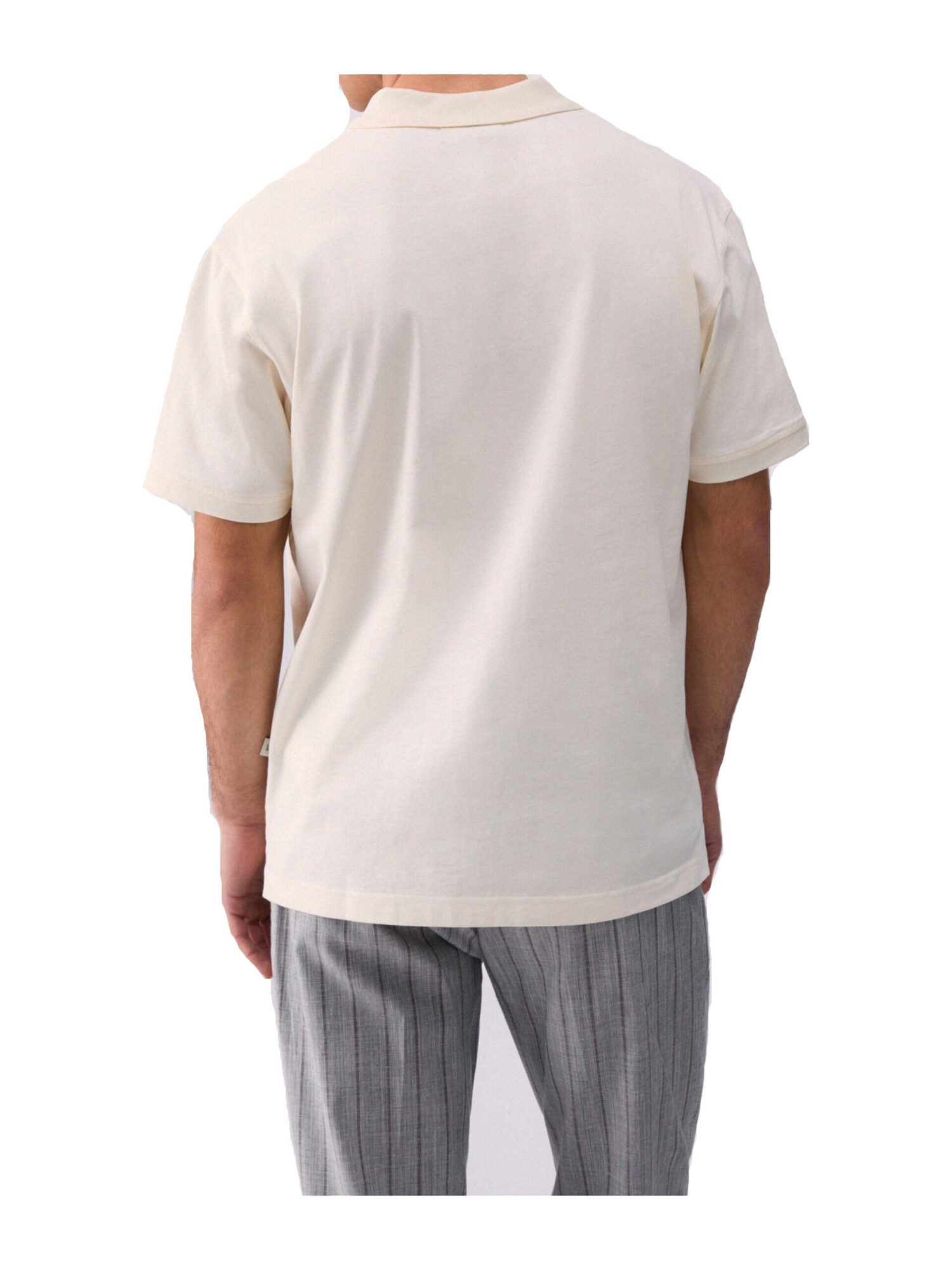 polo-a-maniche-corte-liu-jo-da-uomo-avorio-100-percent-lino