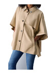 poncho-trench-liu-jo-da-donna-beige