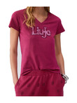 t-shirt-a-maniche-corte-liu-jo-da-donna-fucsia-scuro