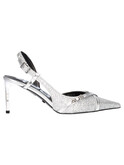 decollete con tacco fino 4us by paciotti da donna argento glitter