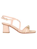 sandalo con tacco largo albano da donna beige
