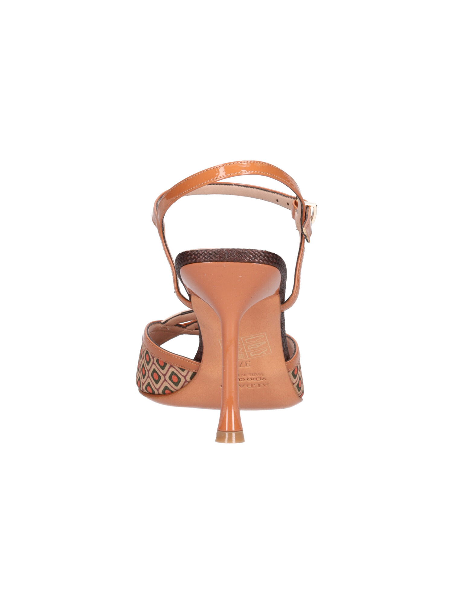 sandalo-con-tacco-fino-albano-da-donna-cuoio-e-nero