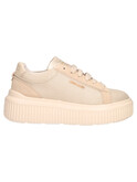 sneaker platform janet&janet da donna beige e platino