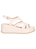 sandalo con zeppa janet&janet da donna avorio/beige