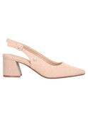 decollete con tacco largo refresh vegan da donna beige