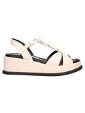 sandalo con zeppa 4us by paciotti da donna beige