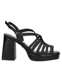 sandalo con tacco largo 4us by paciotti da donna nero