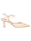 scarpa con tacco fino marina torres da donna beige