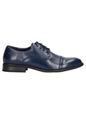 scarpa elegante gianmarco venturi da uomo in ecopelle abrasivata nera -alo160-