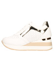 scarpa-casual-con-zeppa-gold-and-gold-da-donna-bianca