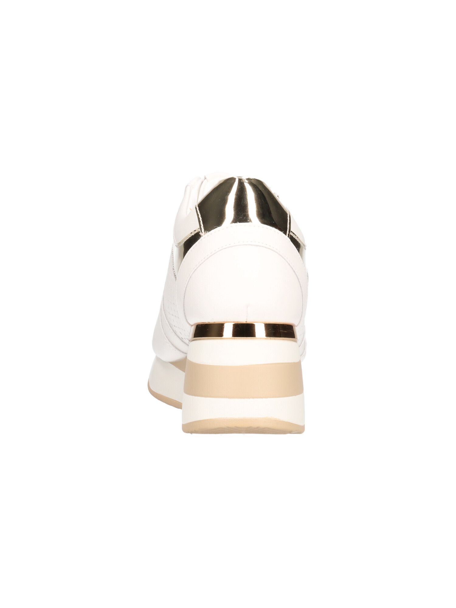 scarpa-casual-con-zeppa-gold-and-gold-da-donna-bianca