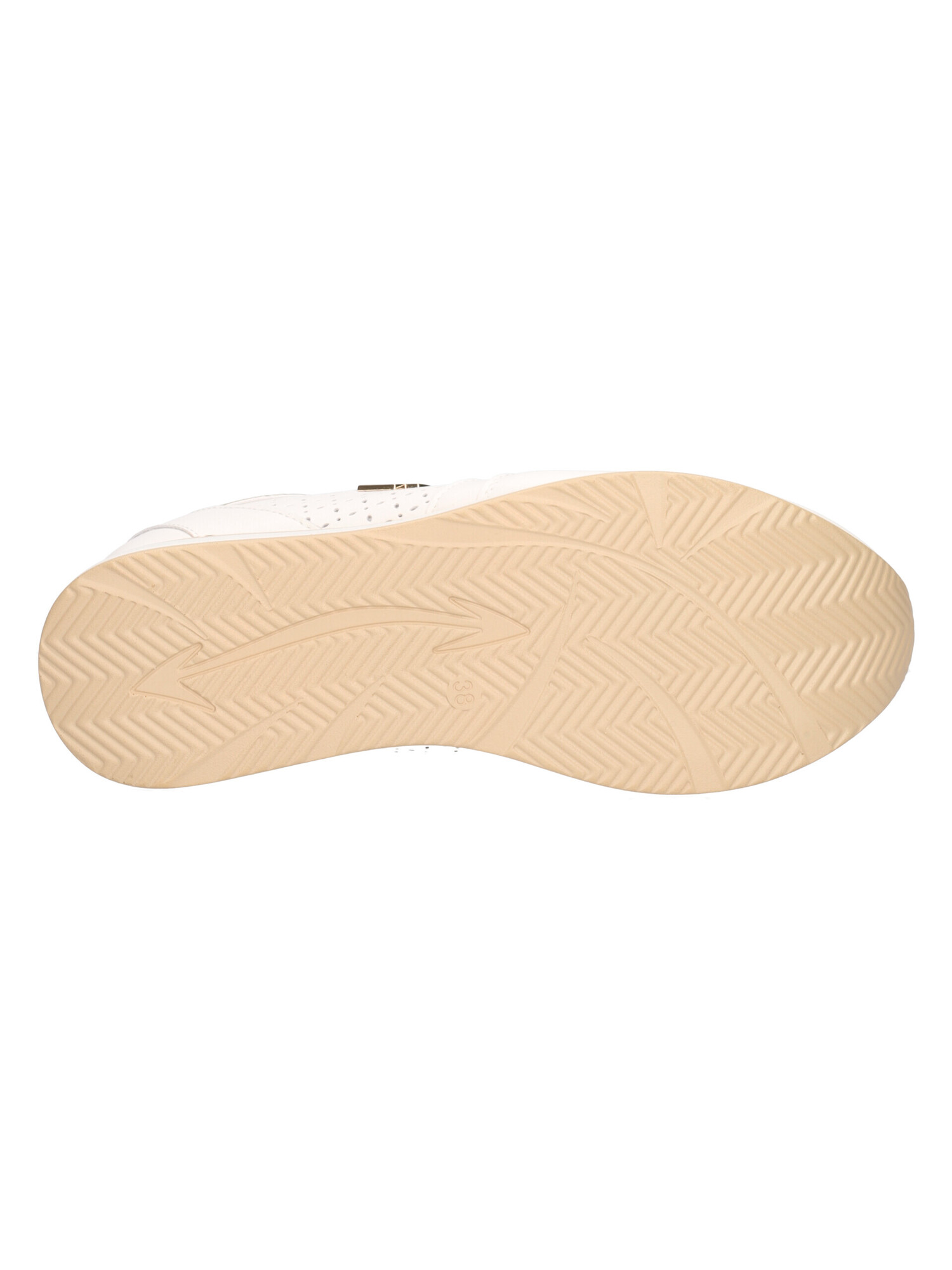 scarpa-casual-con-zeppa-gold-and-gold-da-donna-bianca