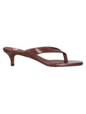 sandalo infradito con tacco basso gold&gold da donna marrone
