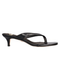 sandalo infradito con tacco basso gold&gold da donna nero