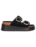 sandalo con zeppa gold&gold da donna nero