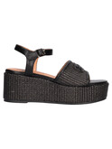 sandalo con zeppa 4us by paciotti da donna nero