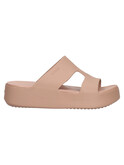 ciabatta platform crocs getaway da donna taupe