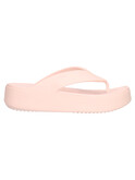 ciabatta platform infradito crocs getaway da donna rosa