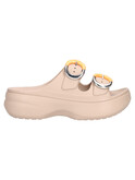 ciabatta platform crocs dipped da donna beige