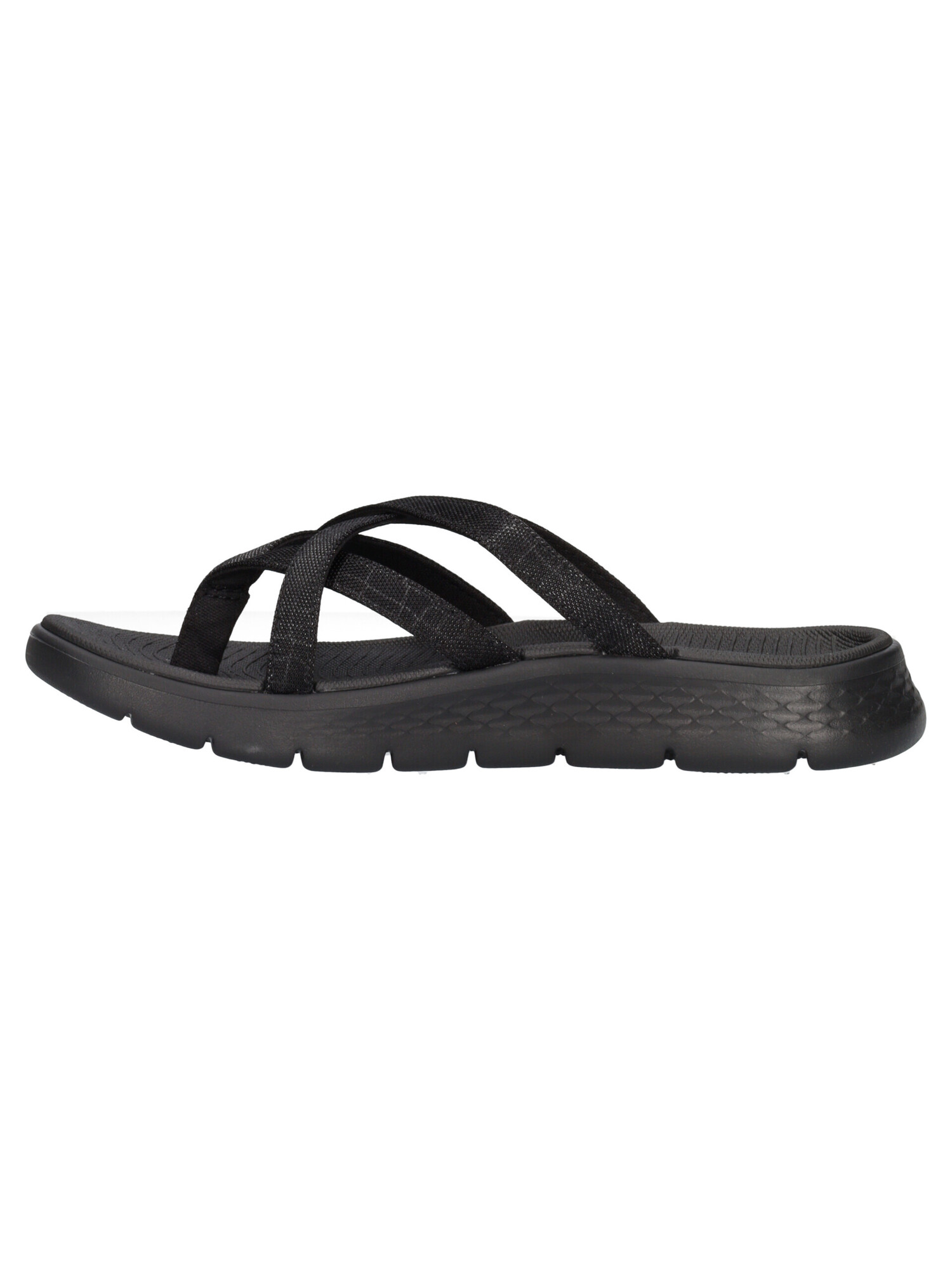 ciabatta-infradito-skechers-go-walk-da-donna-nera