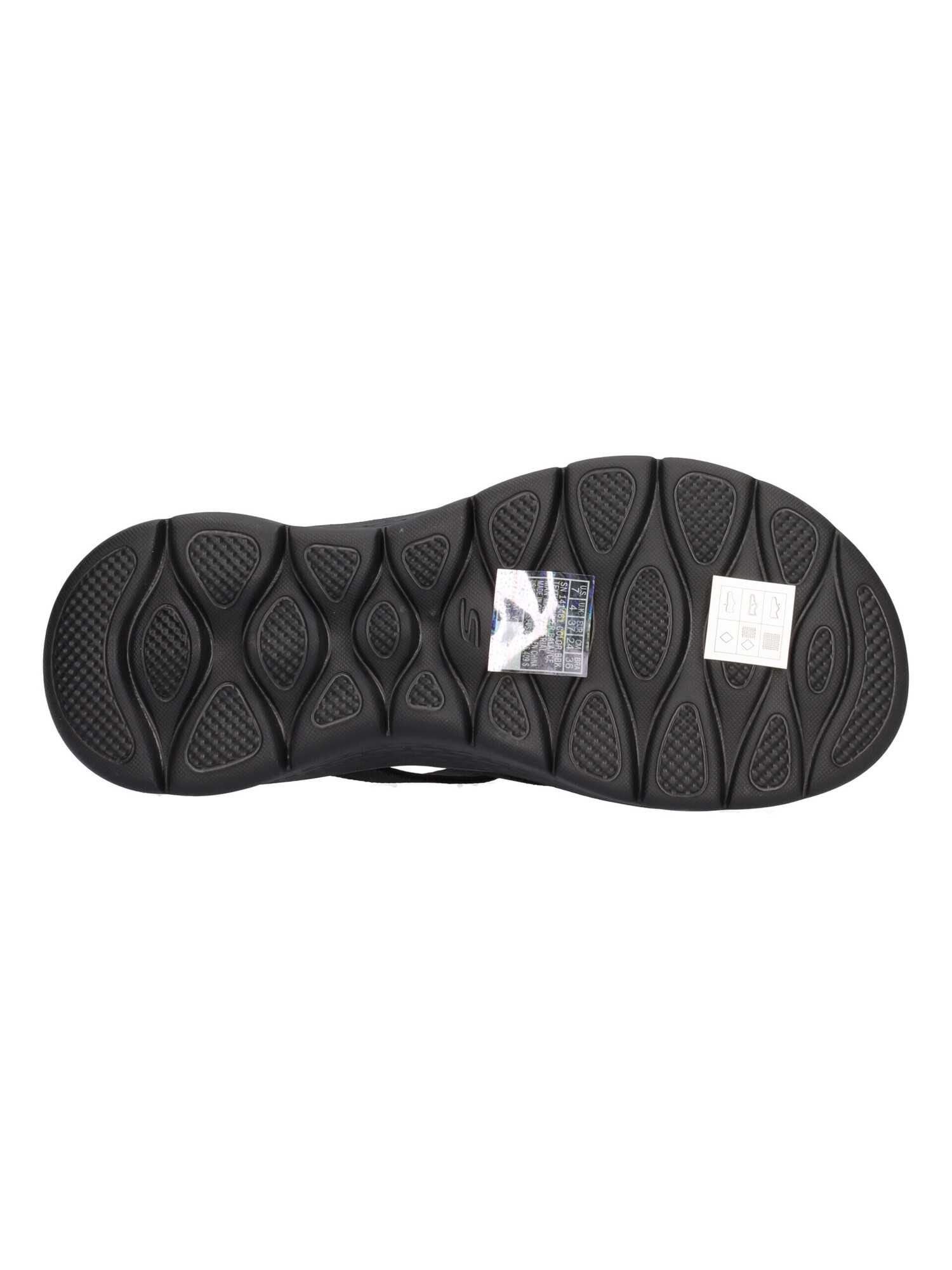 ciabatta-infradito-skechers-go-walk-da-donna-nera
