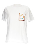 t-shirt a maniche corte alviero martini 1a classe da donna bianca