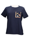 t-shirt a maniche corte alviero martini 1a classe da donna blu