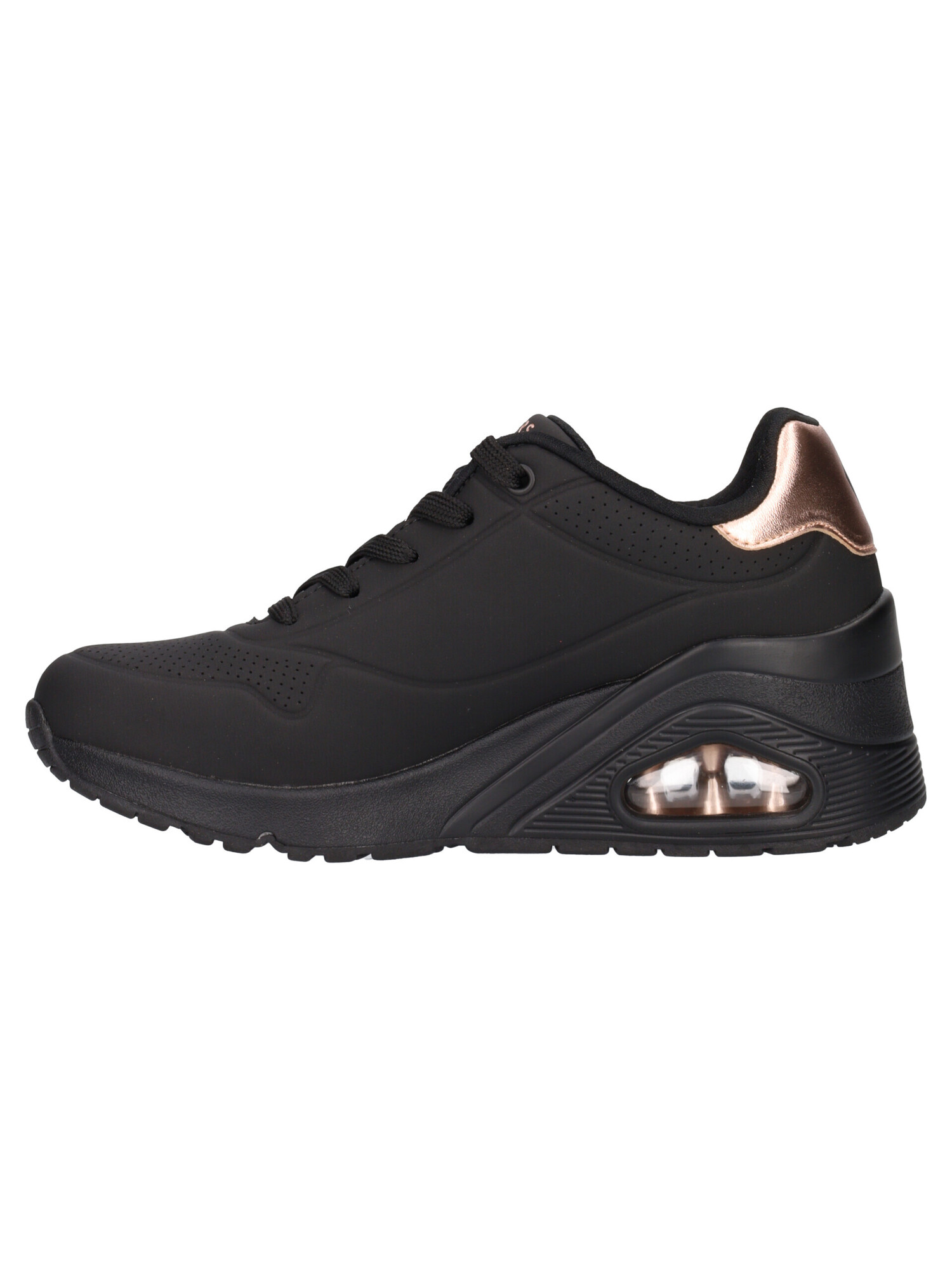 sneaker-con-zeppa-skechers-uno-air-cooled-da-donna-nera-4b4508