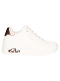 sneaker con zeppa skechers uno air-cooled da donna bianca
