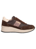 sneaker con zeppa nero giardini da donna testa di moro