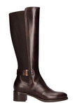 stivale-con-tacco-basso-nero-giardini-da-donna-marrone