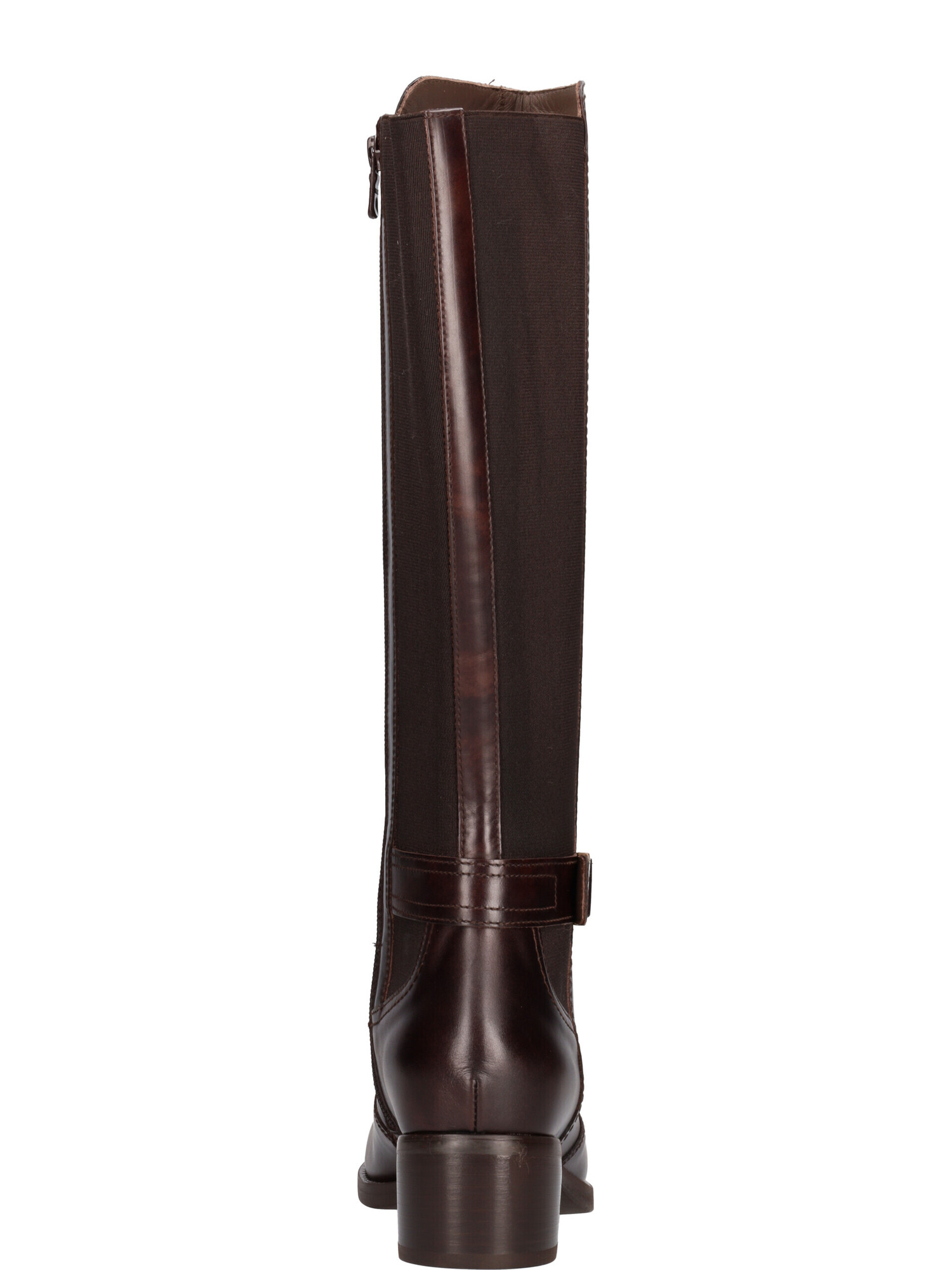 stivale-con-tacco-basso-nero-giardini-da-donna-marrone