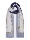 foulard liu jo da donna celeste