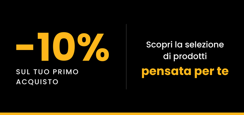 10% di sconto sul tuo primo acquisto
