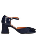 scarpa con tacco largo liviana da donna blu