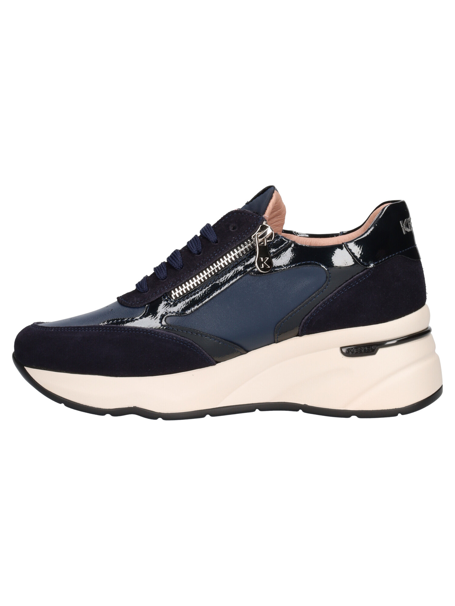 sneaker-con-zeppa-keys-da-donna-blu