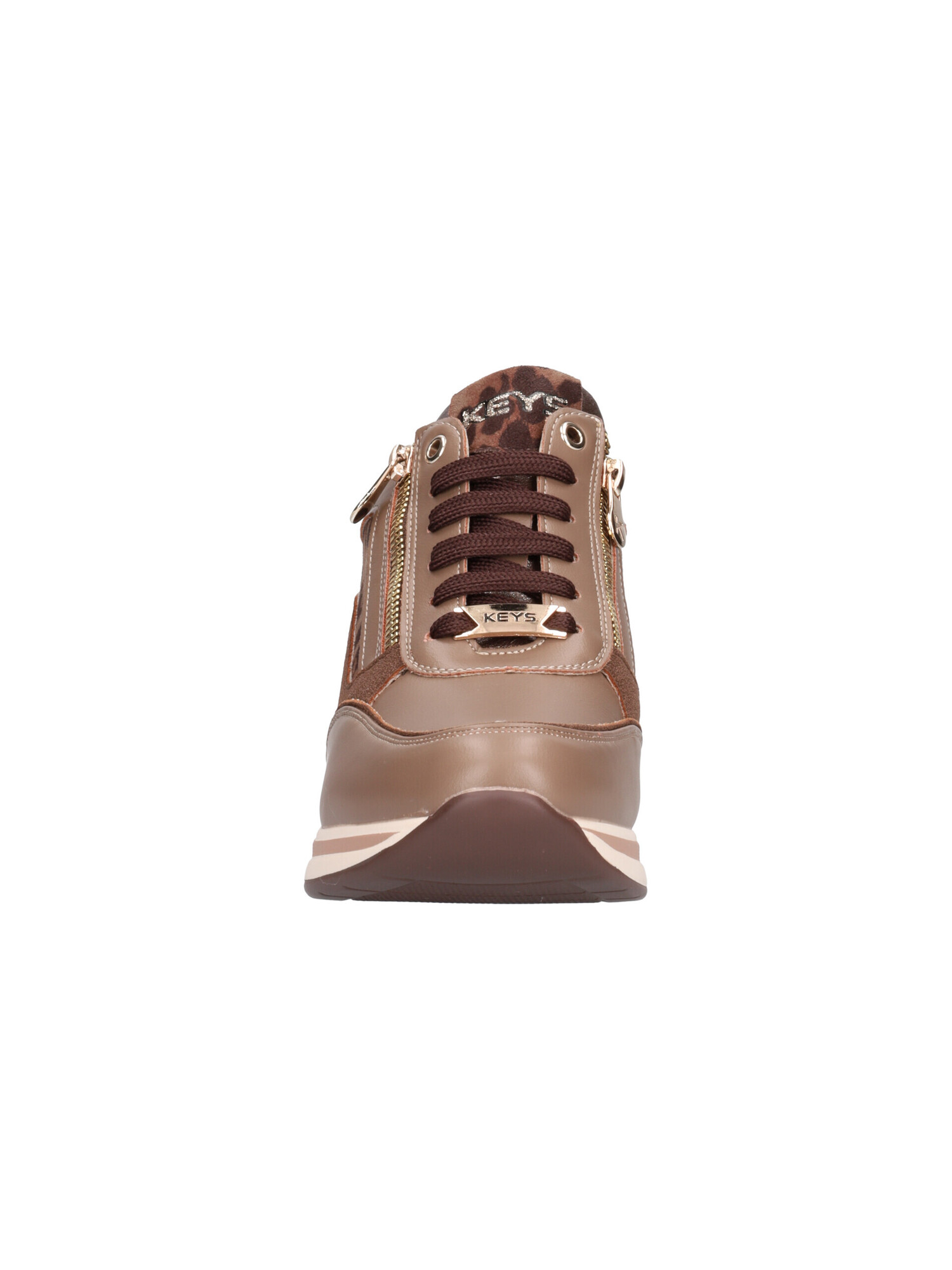 sneaker-con-zeppa-keys-da-donna-marrone