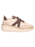 sneaker con zeppa bassa keys da donna beige