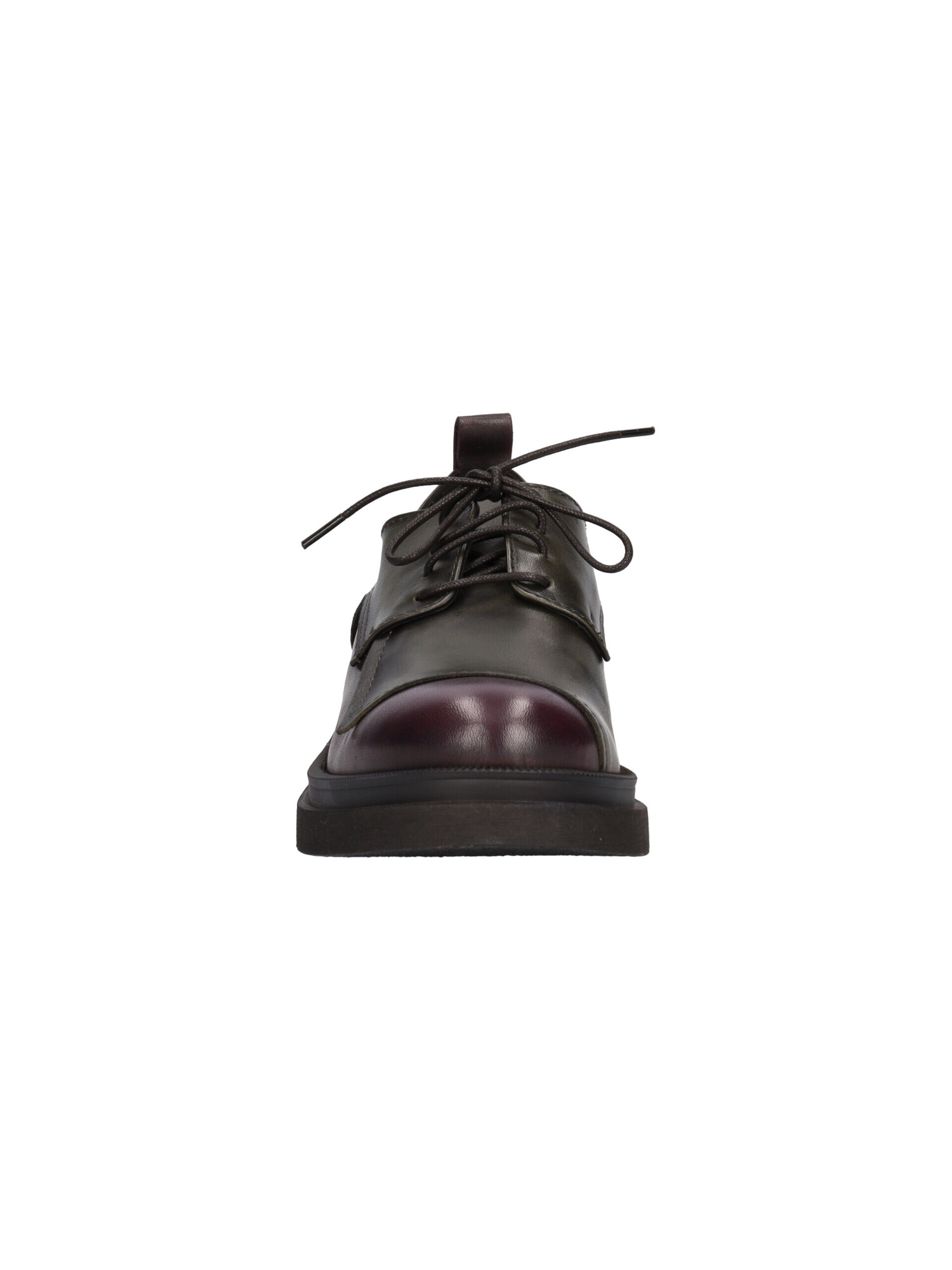 scarpa-stringata-liviana-da-donna-verde-e-bordeaux