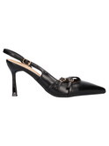 decollete slingback con tacco fino marina torres da donna nero