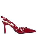 decollete slingback con tacco fino marina torres da donna bordeaux