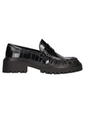 mocassino con tacco largo marina torres da donna nero