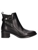 stivaletto con tacco basso valleverde da donna nero