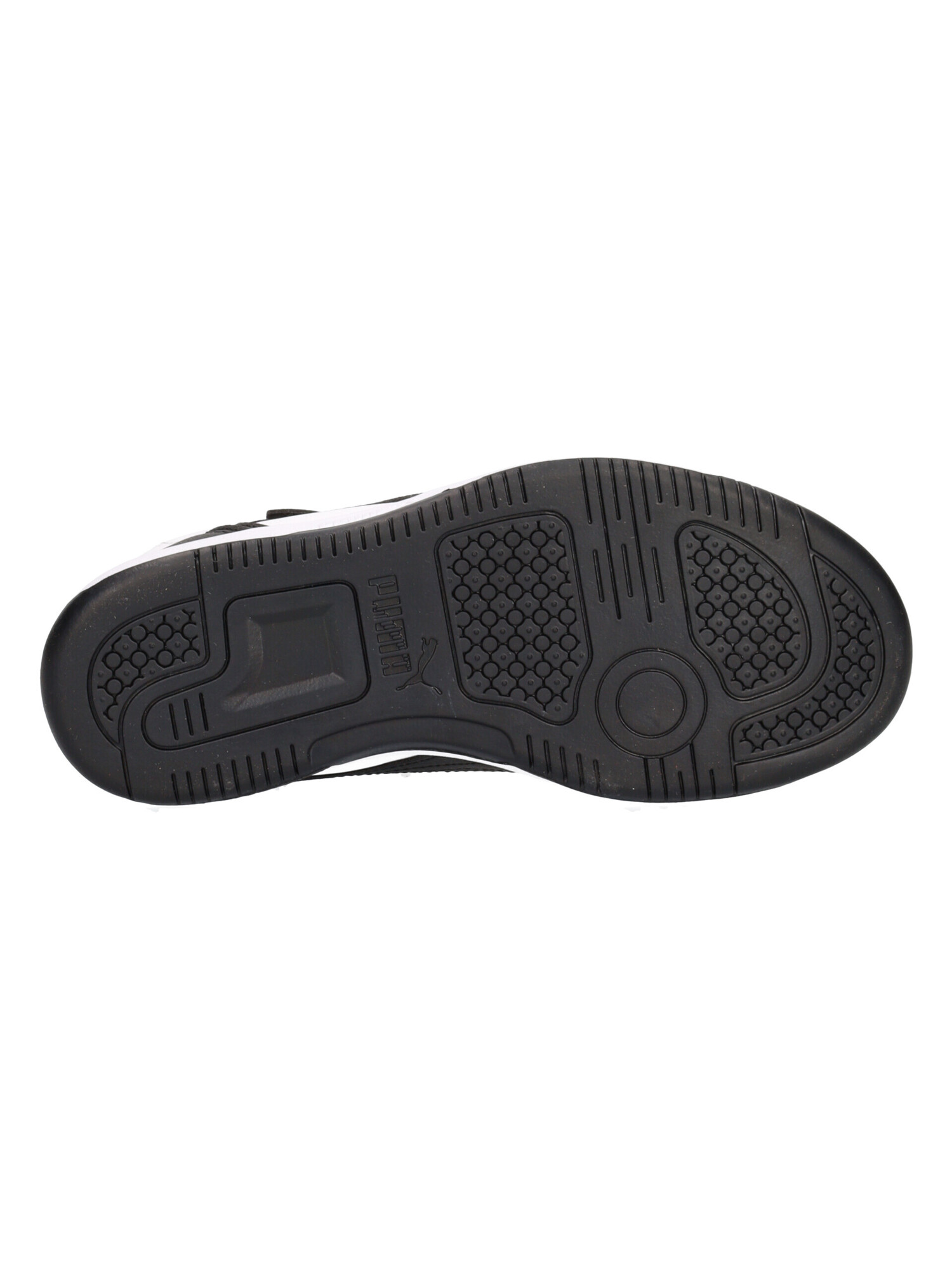 sneaker-puma-rebound-da-bambino-bianca-e-nera-ee6543