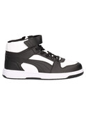 sneaker puma rebound da bambino bianca e nera