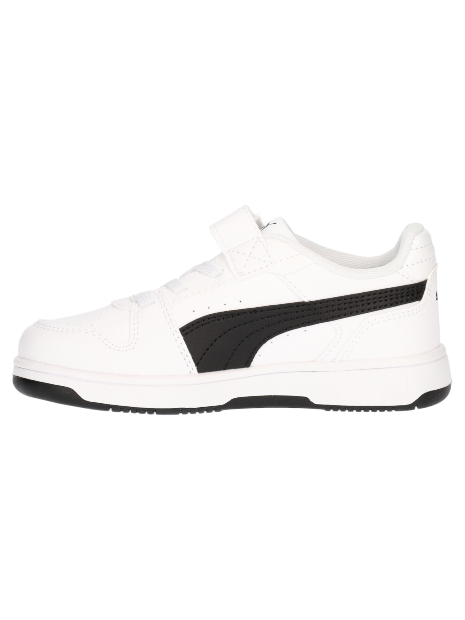 sneaker-puma-rebound-da-bambino-bianca-e-nera-2b2a20